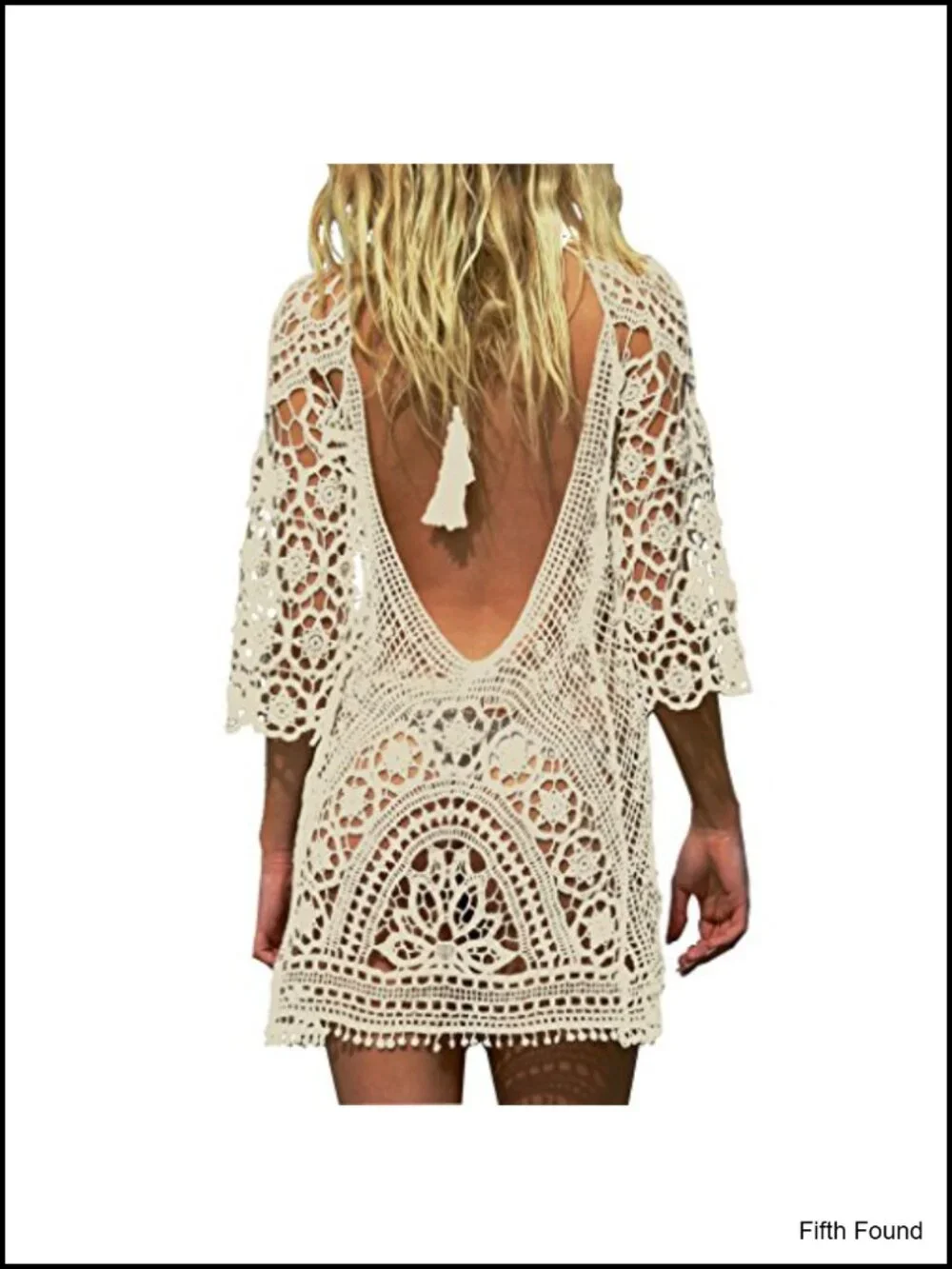 Crochet Lace Bikini Swimsuit Cover Up Lightweight Hollow Out Beach Resort